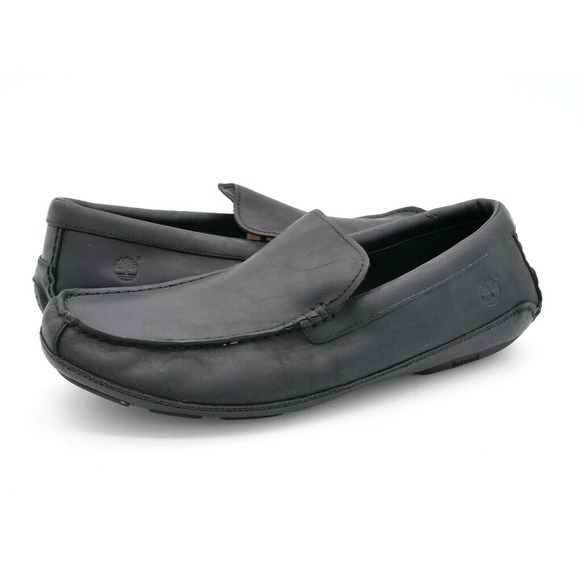 Timberland Other - Timberland Onuma Mens 11.5 Loafer Black Leather Moc Toe Driving Shoes Slip On